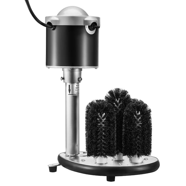 VEVOR Electric Commercial Glass Washer, 5-Brush Bottle Brush, 600 Cups/Hour Wine Glass Cleaning Machine, Bar Glass Washer