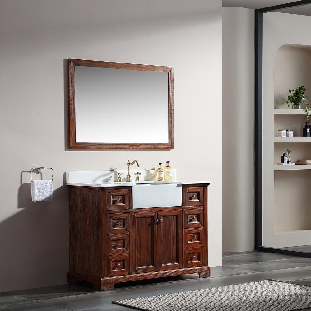 Foundstone™ 48'' Free Standing Single Bathroom Vanity with Acrylic