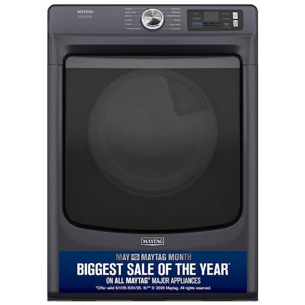 7.4 cu. ft. Vented Front Load Stackable Electric Dryer in Midnight Steel with Pet Pro Option