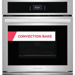 27 in. Single Electric Built-In Wall Oven with Convection in Stainless Steel