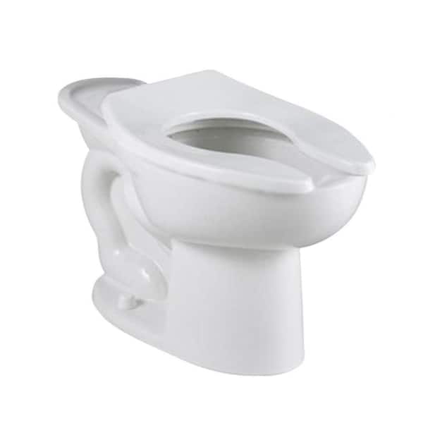 American Standard Madera FloWise 1.1 GPF/1.6 GPF Elongated Flush Valve Toilet Bowl Only in White with 16-1/2 in. High Back Spud