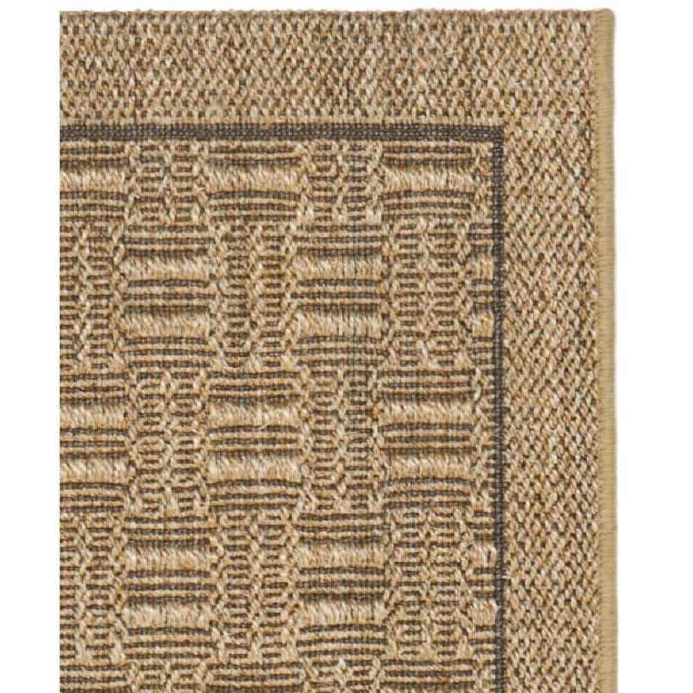 Natural Sisal Geometric 2' x 8' Runner Rug