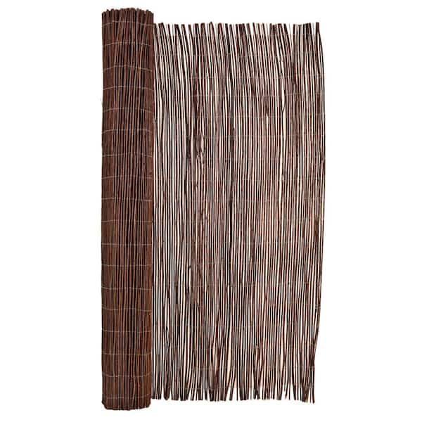 Backyard X-Scapes 6 ft. H x 8 ft. L Natural Brown Willow Wood Fencing