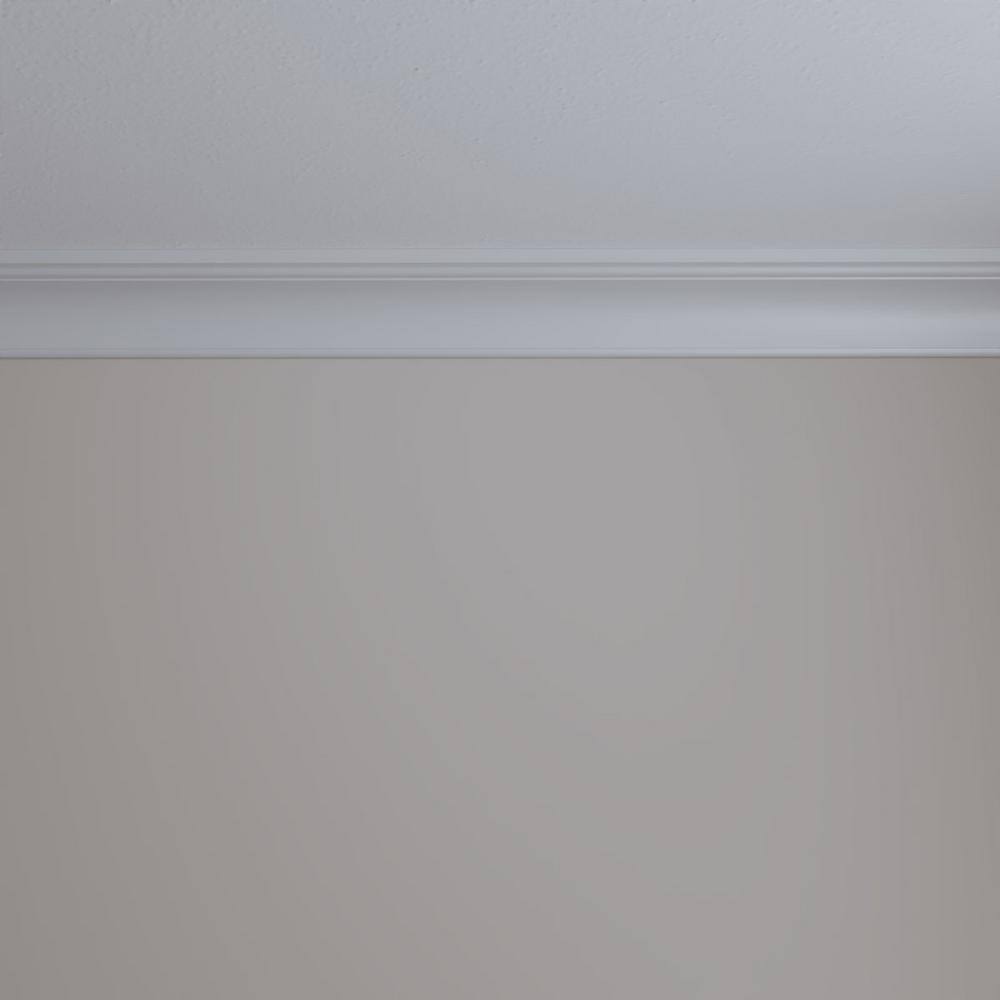 Holmdel White Polyurethane Traditional Crown Moulding 94.5 in
