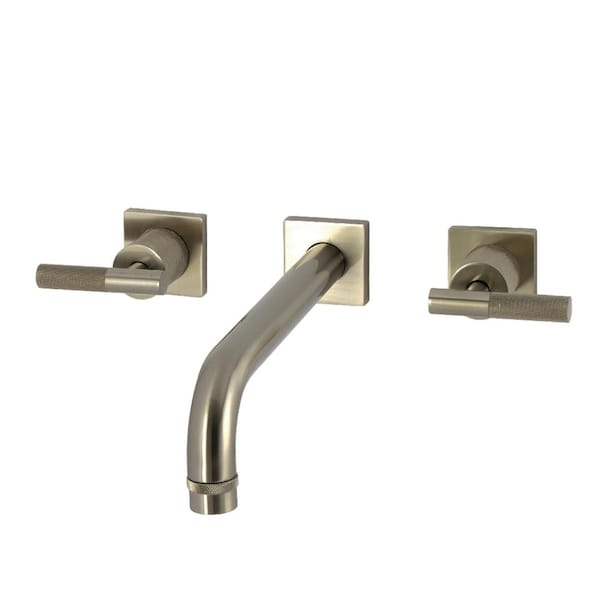 Convergent 2-Handle Wall Mount Roman Tub Faucet in Brushed Nickel