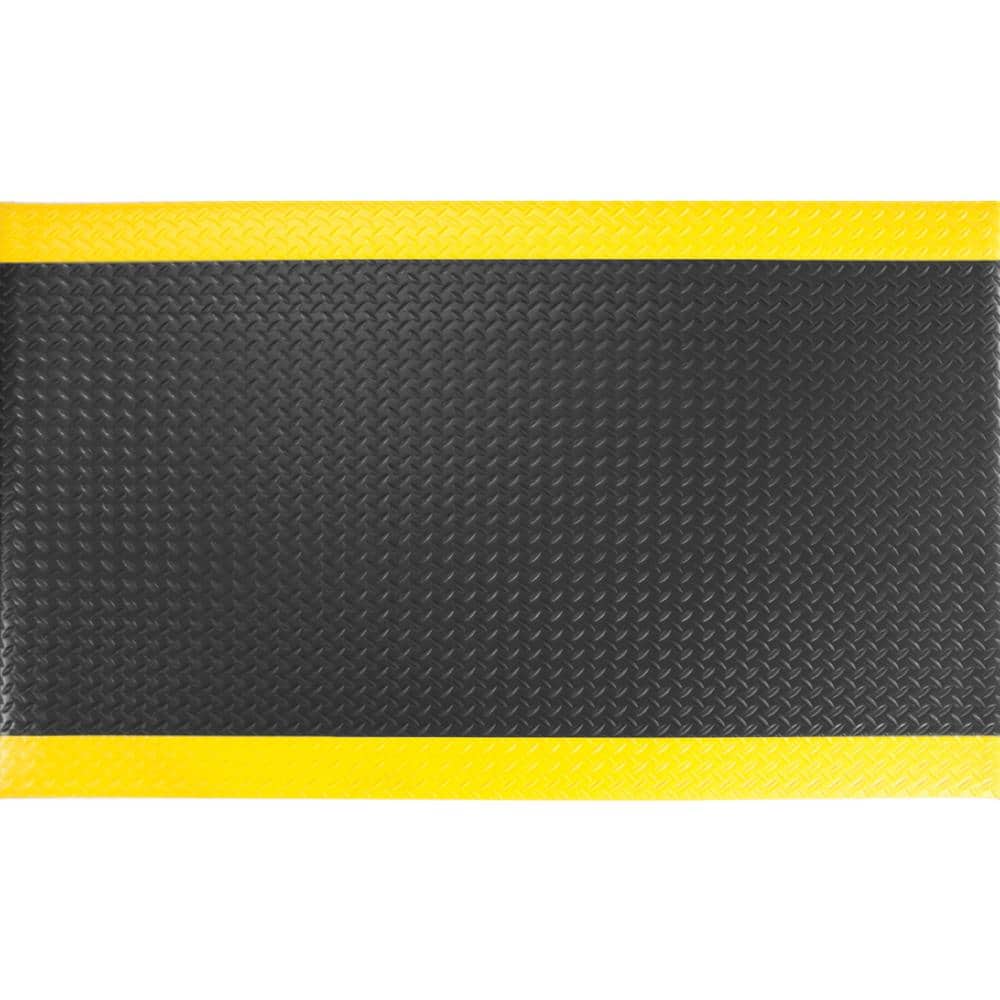 "Soft Foot 1/2"" Diamond DLX Black/Yellow 3 Ft. x 12 Ft. Commerial Door Mat" price history on PriceWatchPro
