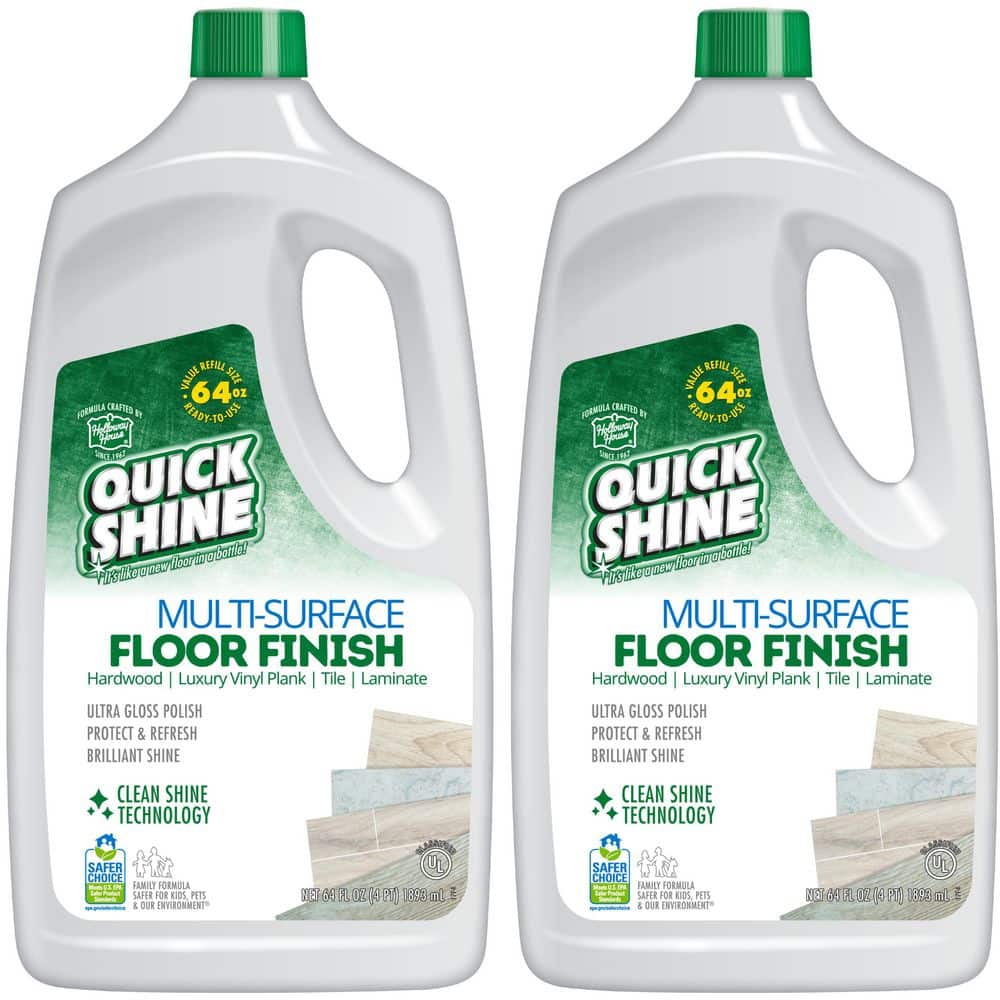 QUICK SHINE 64 oz. Floor Finish (2-Pack) 51590 COMBO1 - The Home Depot