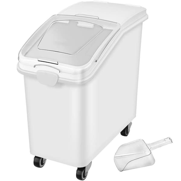 27 gal. /100 L Large Capacity Rice Storage Container, for Dog Food, Kitchen Grains, Scoop, Airtight Lid, 1-Pack