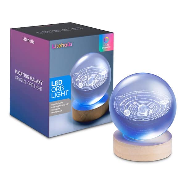 3.15 in. Color Changing 3D Floating Solar System 1.5-Watt T10