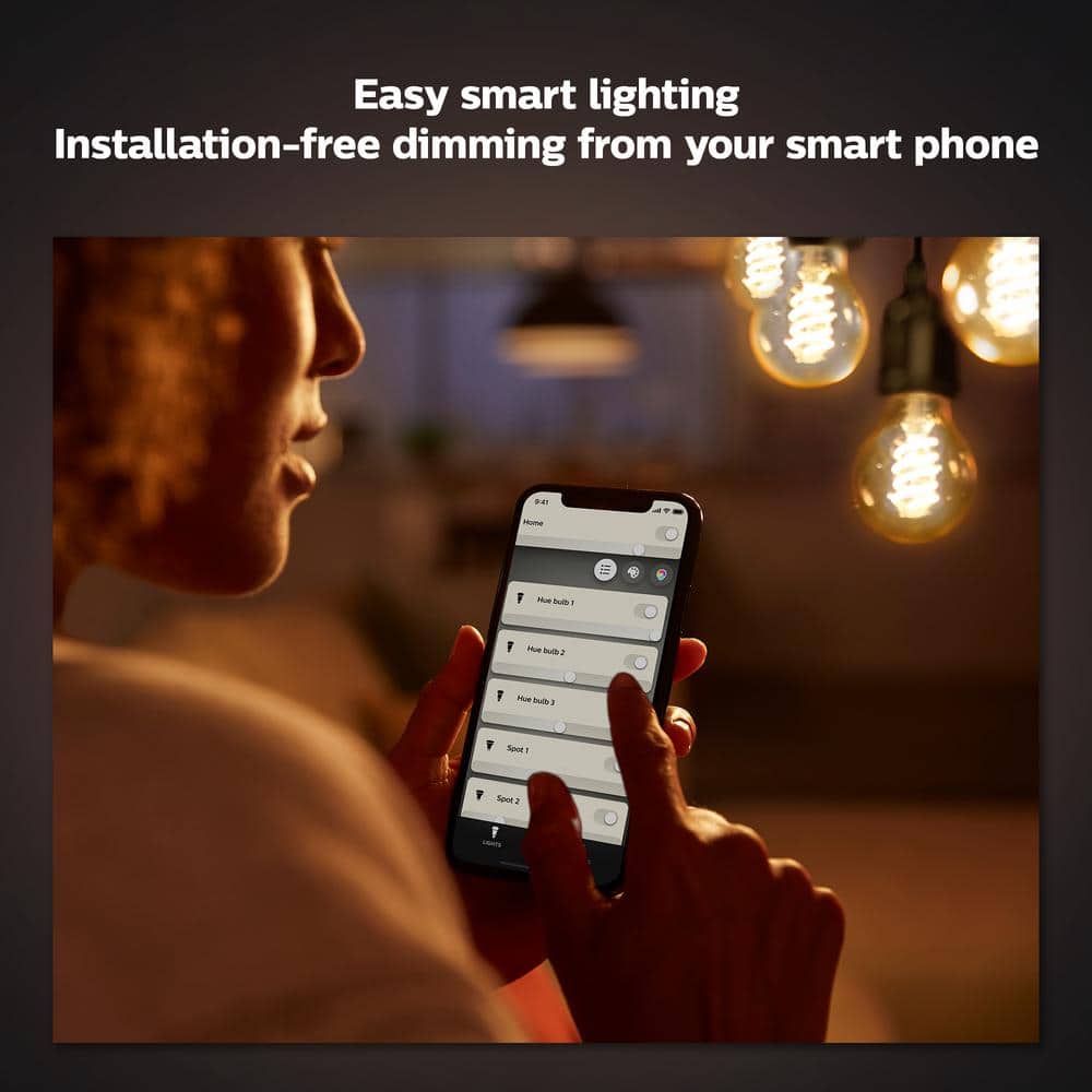Philips Hue White Ambiance Dimmable Edison LED Bulb