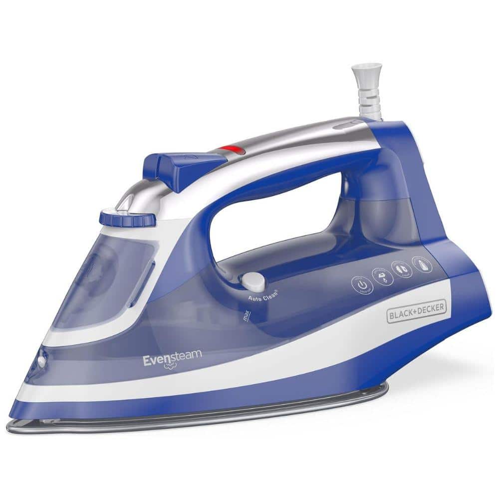 3-Way Automatic Shut-Off Iron with Even Steam Soleplate and Smart Steam Con