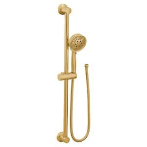 Spray Eco-Performance Handheld Hand Shower with Slide Bar in Brushed Gold