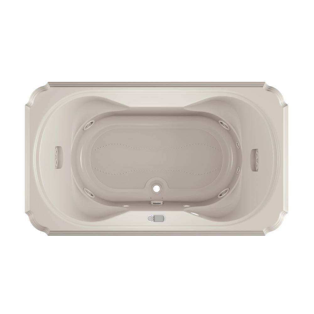 JACUZZI MARINEO Salon Spa in. x 42 in. Rectangular Combination Bathtub ...