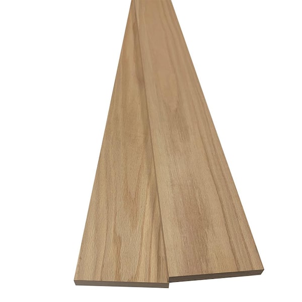 Swaner Hardwood 1 in. x 6 in. x 6 ft. Red Oak S4S Board (2-Pack)