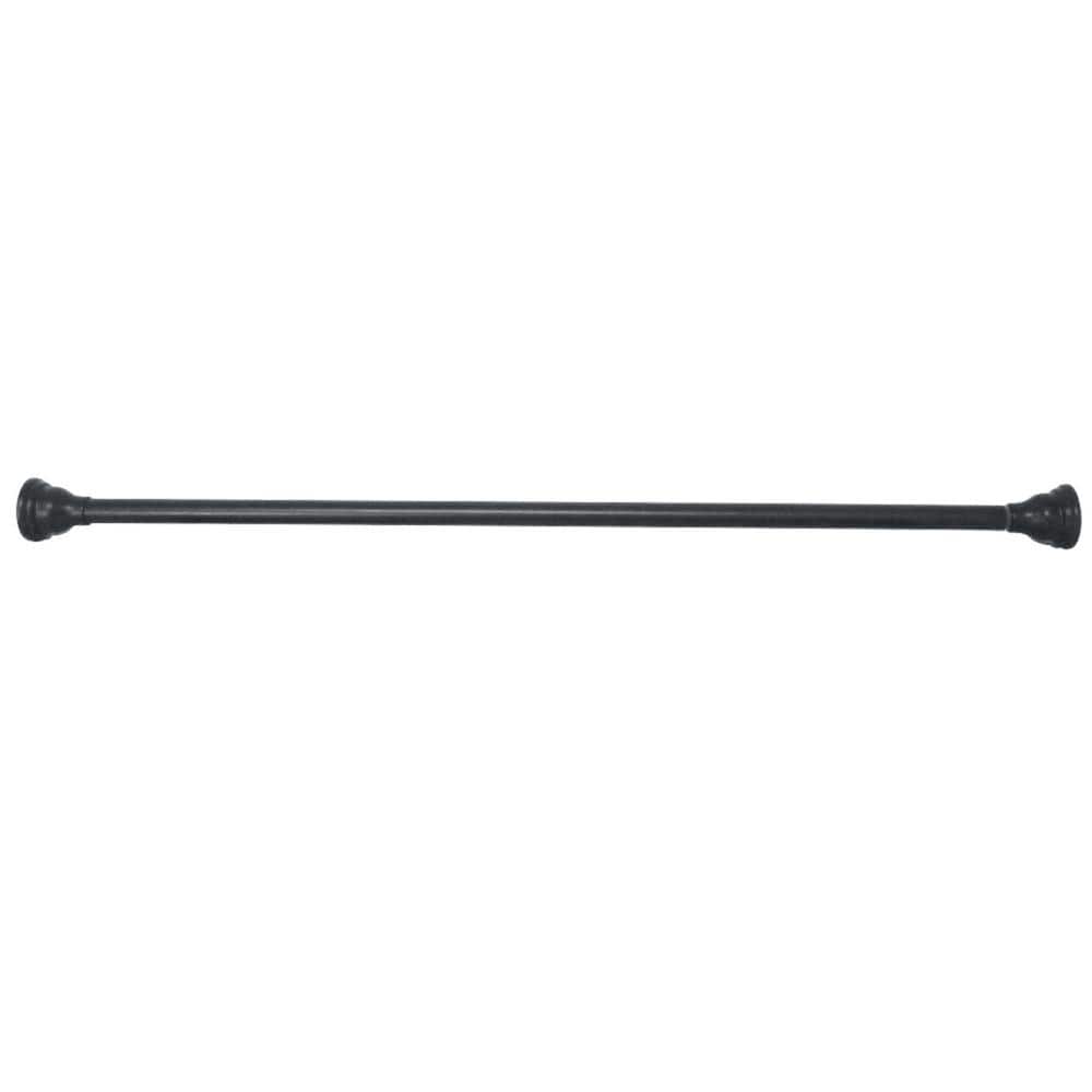 Matte Black Adjustable Stainless Steel Shower Curtain Rod, 60-72 Inches
