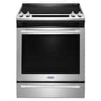 6.4 cu. ft. Slide-In Electric Range with True Convection in Fingerprint Resistant Stainless Steel
