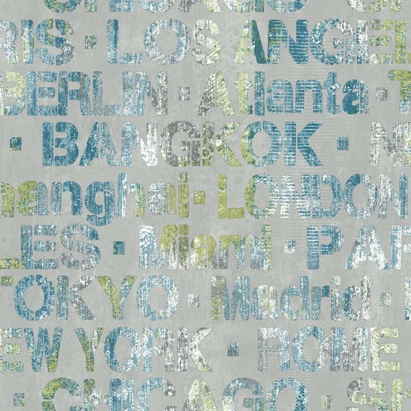 RoomMates 28.18 sq. ft. Cities of the World Peel and Stick Wallpaper