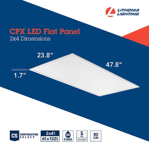 Lithonia Lighting CPX 2 ft. x 4 ft. Adjustable Lumens (Up to 6563