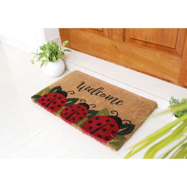 Ladybug Welcome - Entryway Floor Mat