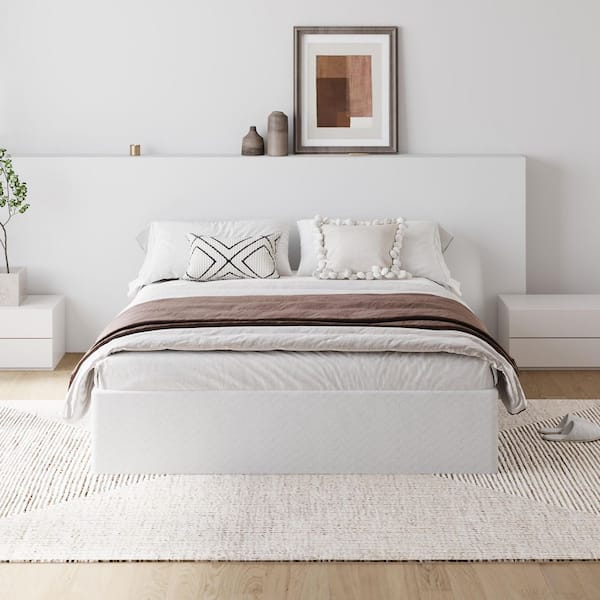 HOMZENE 8 in. King Box Spring with Fabric-Covered, Easy Assembly, Noise ...