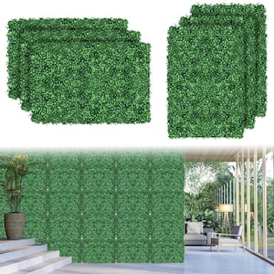 24 "x16" Artificial Plant, Milano Leaf, Privacy Hedge Netting, Garden, Fence, Decorative Shade Netting, 12 Pieces