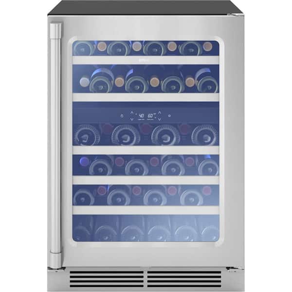 Zephyr 24 in. Dual Zone 45-Bottle Free Standing or Built-In Wine Cooler
