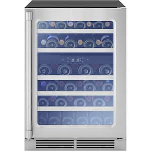24 in. Dual Zone 45-Bottle Free Standing or Built-In Wine Cooler