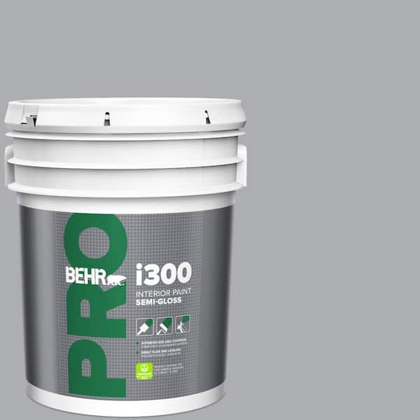 5 gal. #760E-3 Gray Timber Wolf Semi-Gloss Interior Paint