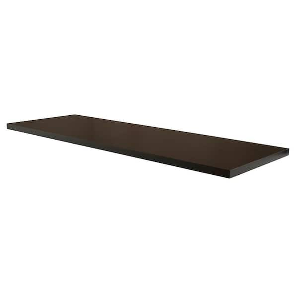 Econoco Pipeline 15.75 in. W x 46 in. L Black Melamine Shelf (Pack of 2)