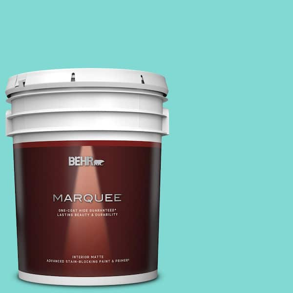 BEHR MARQUEE 5 gal. #MQ4-22 Key Largo One-Coat Hide Matte Interior Paint & Primer