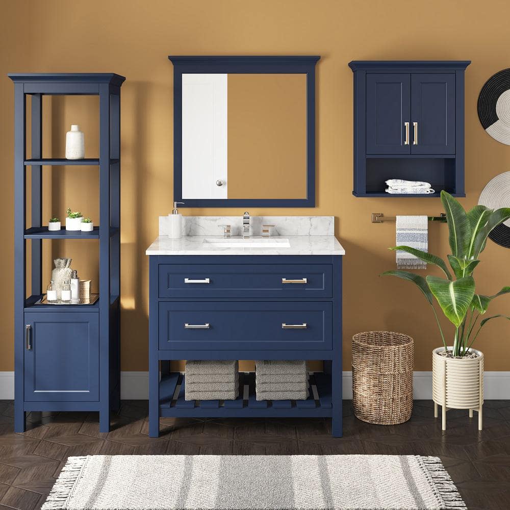 Lawson 36" Aegean Blue Painted Poplar Freestanding Bathroom Vanity