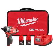 M12 FUEL 12V Lithium-Ion Brushless Cordless 1/4 in. Hex 2-Speed Screwdriver Kit W/(2) 2.0h Batteries & Bag