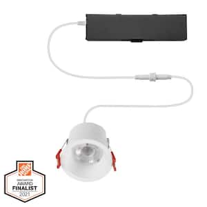 EnviroLite 3 in. White 3000K Canless Remodel Baffle Integrated LED Recessed  Light Kit EV36081WH30 - The Home Depot