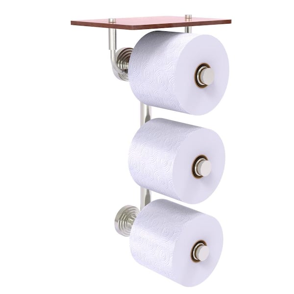 Allied Brass Waverly Place Satin Nickel Wall Mount Towel Rack Allied Brass Waverly Place Satin Nickel Wall Mount Towel Rack