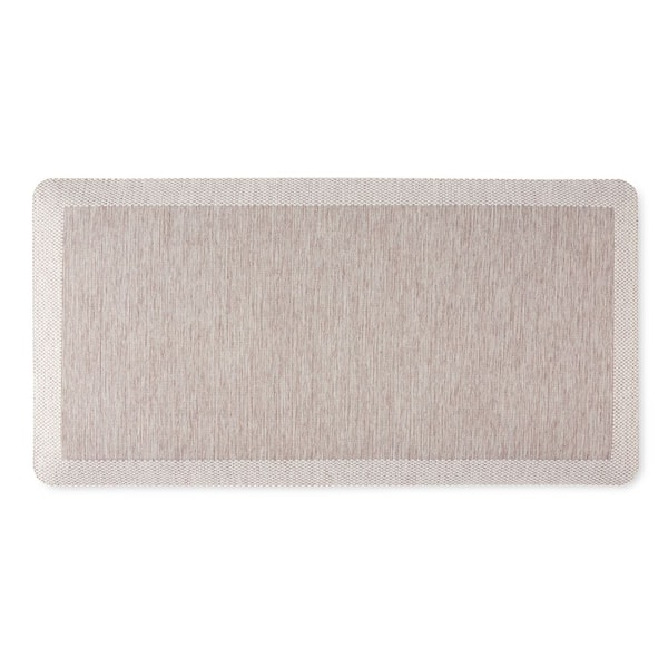 Comfort Air Mira Coffee Brown 19.6 in. x 39 in. Rectangle Kitchen Mat