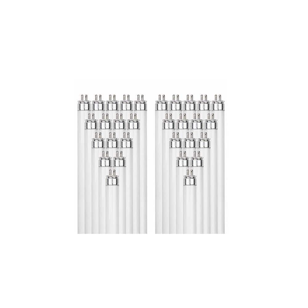 46 in. 28-Watt Linear T5 Fluorescent Tube Light Bulb, Cool White 4100K (40-Pack) price history on PriceWatchPro