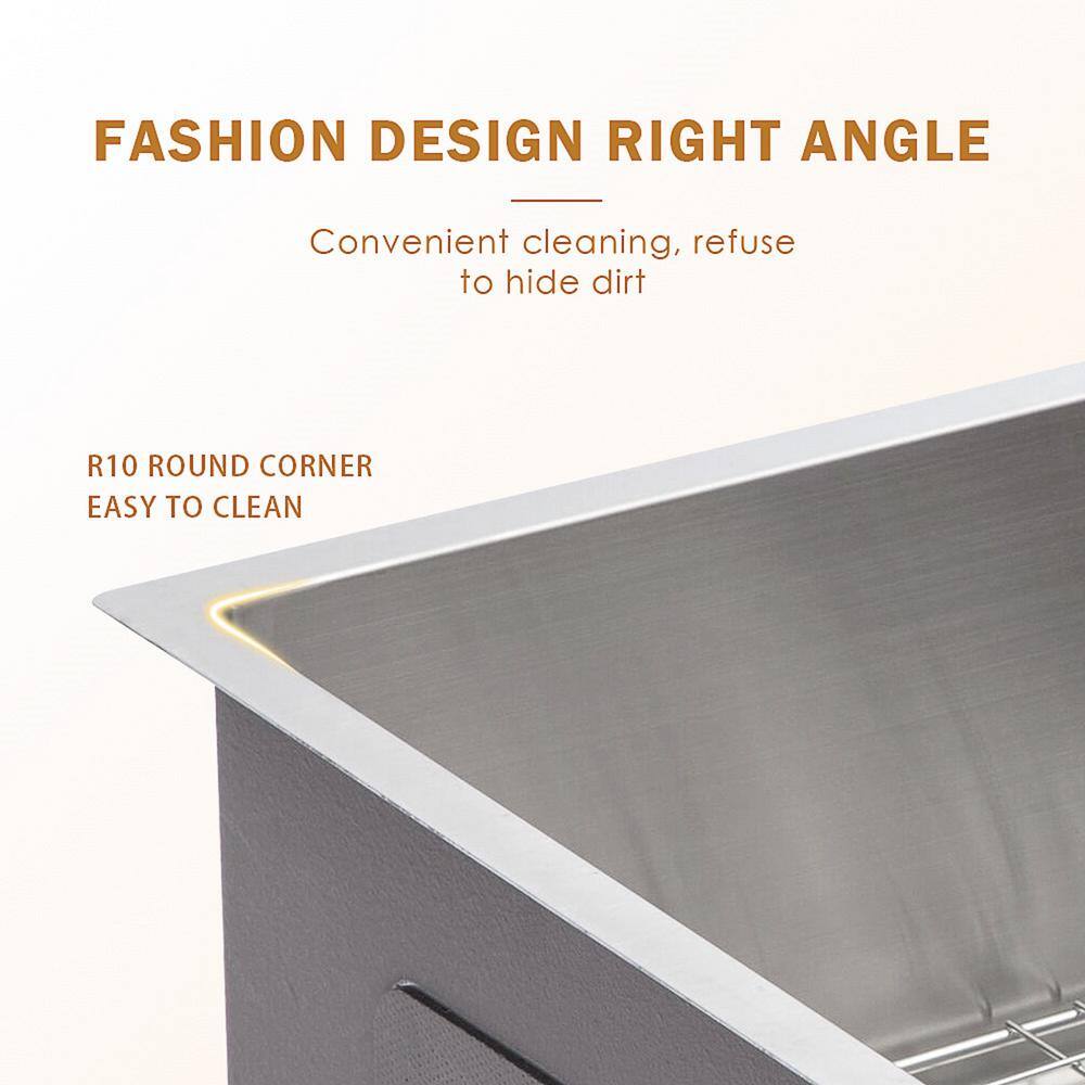 30'' Brushed Nickel Stainless Steel Farmhouse Kitchen Sink