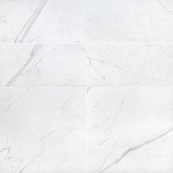 Ivy Hill Tile Pallet of Essential Marble White 12 in. x 24 in ...