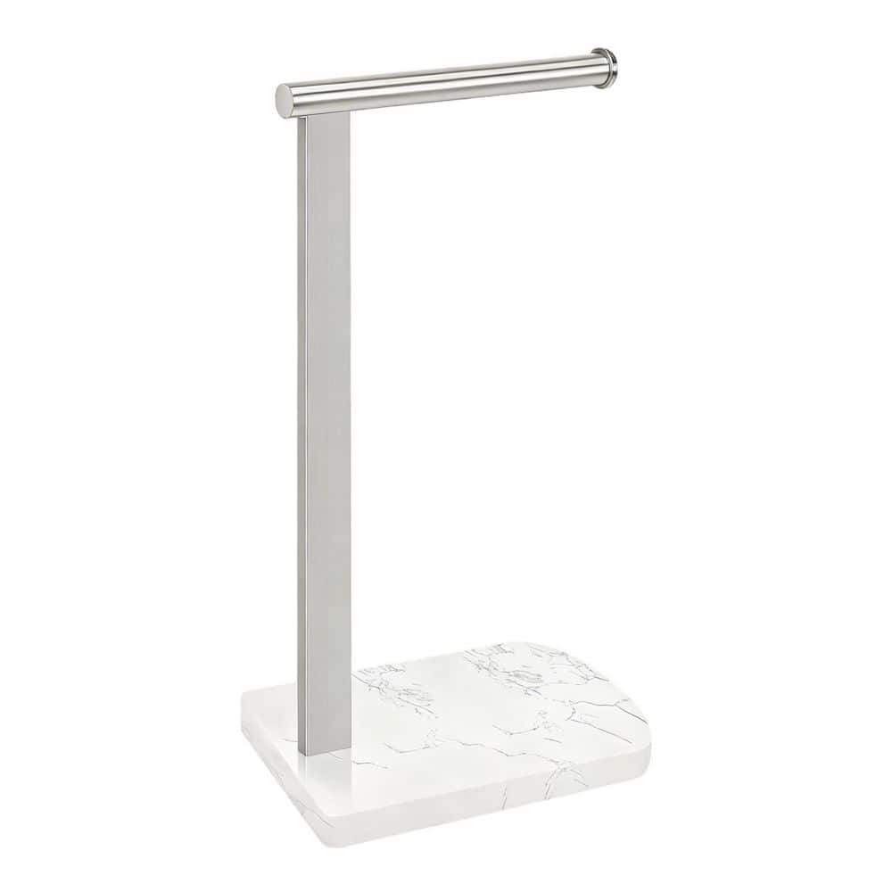 Single Rod Towel Holder in Brushed Nickel, Free-Standing L Shape Hand Towel Rack, Stainless Steel Towel Ring with Base price history on PriceWatchPro