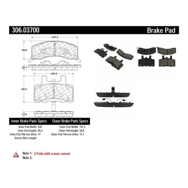 Centric Parts Disc Brake Pad Set
