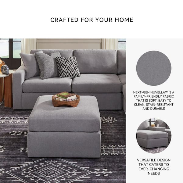 Signature DESIGN BY ASHLEY Modmax Gray Polyester Square Cocktail
