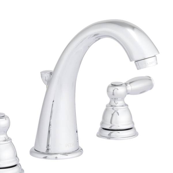 Widespread 2-Handle Bathroom Faucet in Chrome Peerless Claymore 8 in 