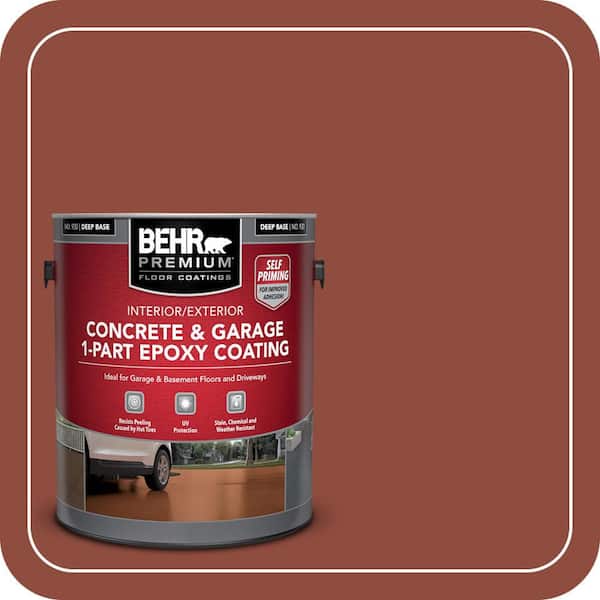 1 gal. #SC-330 Redwood Self-Priming 1-Part Epoxy Satin Interior/Exterior Concrete and Garage Floor Paint