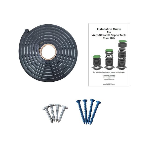 AeroStream Septic Tank Riser Installation Kit 102392 The Home Depot