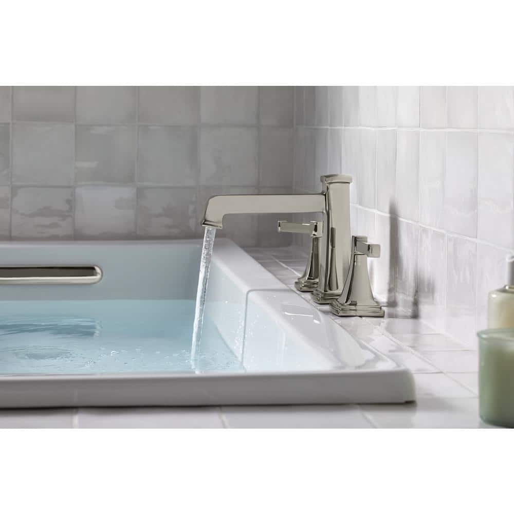 White Acrylic 60" x 30" Drop-In Soaking Bathtub
