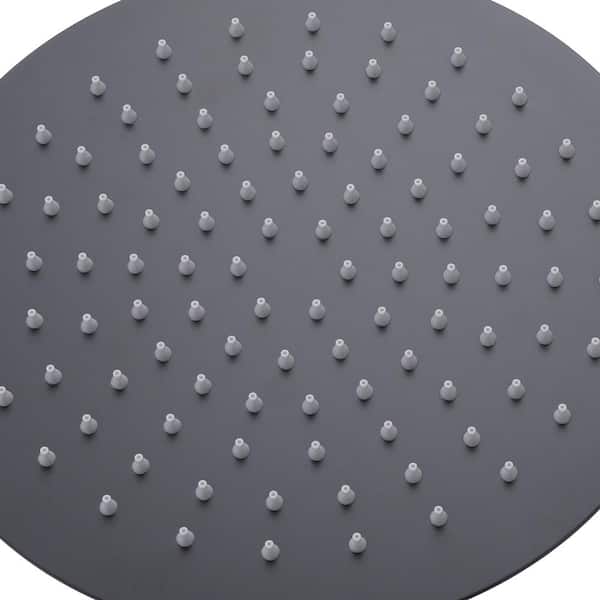 3 Handles 2-Spray Fixed and Handheld Showerheads 3.2 PGM with Hand Shower in Matte Black