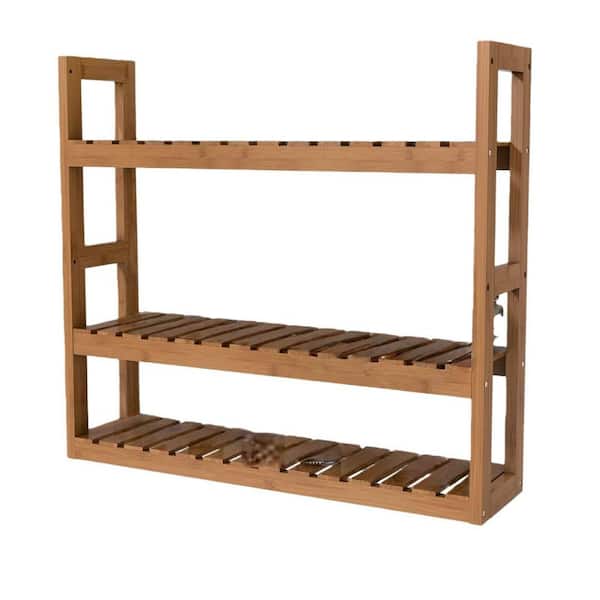 Wudkey 23.62 in. W x 21.26 in. H x 5.91 in. D Bamboo Rectangular