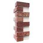 Brickwebb Independence Thin Brick Sheets - Corners (Box of 3 Sheets) 21 in x 15 in (5.3 linear ft.)
