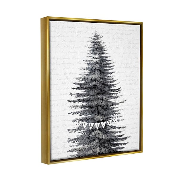 Be still and know, snow on pine branches, framed rustic winter decor p –  The White Birch Studio