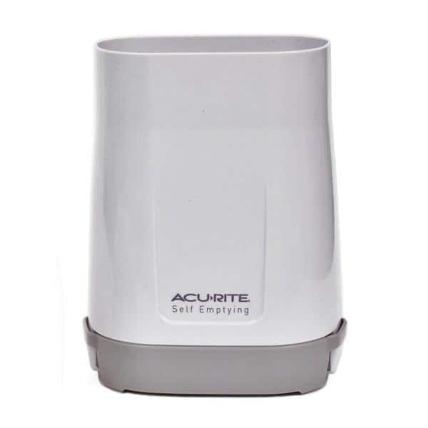Wireless Black and Gray Digital Rain Gauge with Indoor Display
